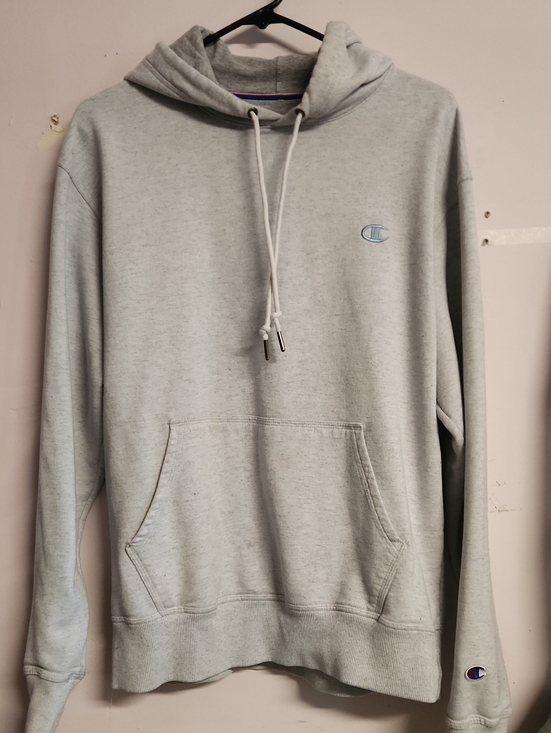 Champion Other - Champion Men's Heather Light Gray Pullover Hoodie
